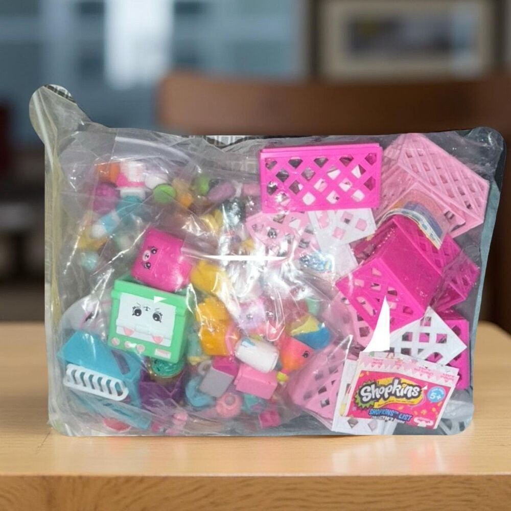 Moose Toys Shopkins Lot Figures Accessories Many Seasons Shopping Crates Pets